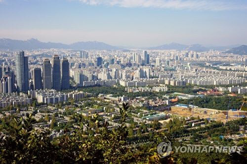 강남구 개포동과 도곡동, 삼성동 일부 모습 [연합뉴스 자료사진]